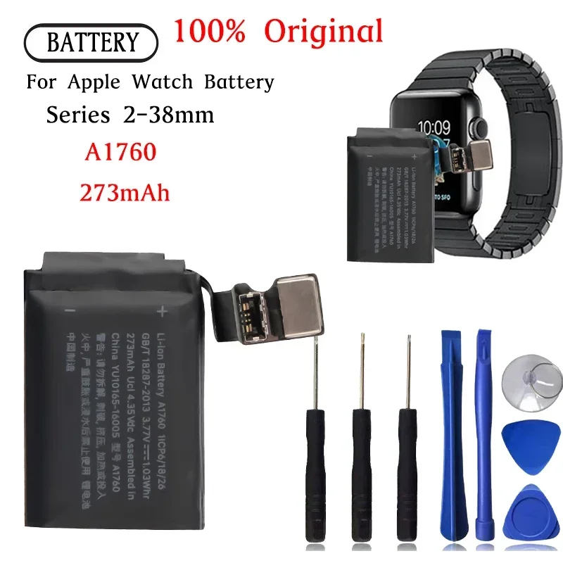 A1760 Battery for Apple Watch Series 2 38mm 2-38mm A1760 Repair Part High Capacity Watch Batteries Bateria
A1760 Battery for Apple Watch Series 2 38mm 2-38mm A1760 Repair Part High Capacity Watch Batteries Bateria
