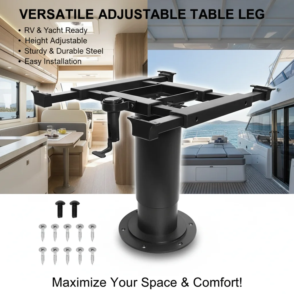 Пневматическая регулируемая ножка стола с 4-сторонним раздвижным замком и независимым переключателем, плавным подъемником для лодки и яхты на колесах
Пневматическая регулируемая ножка стола с 4-сторонним раздвижным замком и независимым переключателем, плавным подъемником для лодки и яхты на колесах