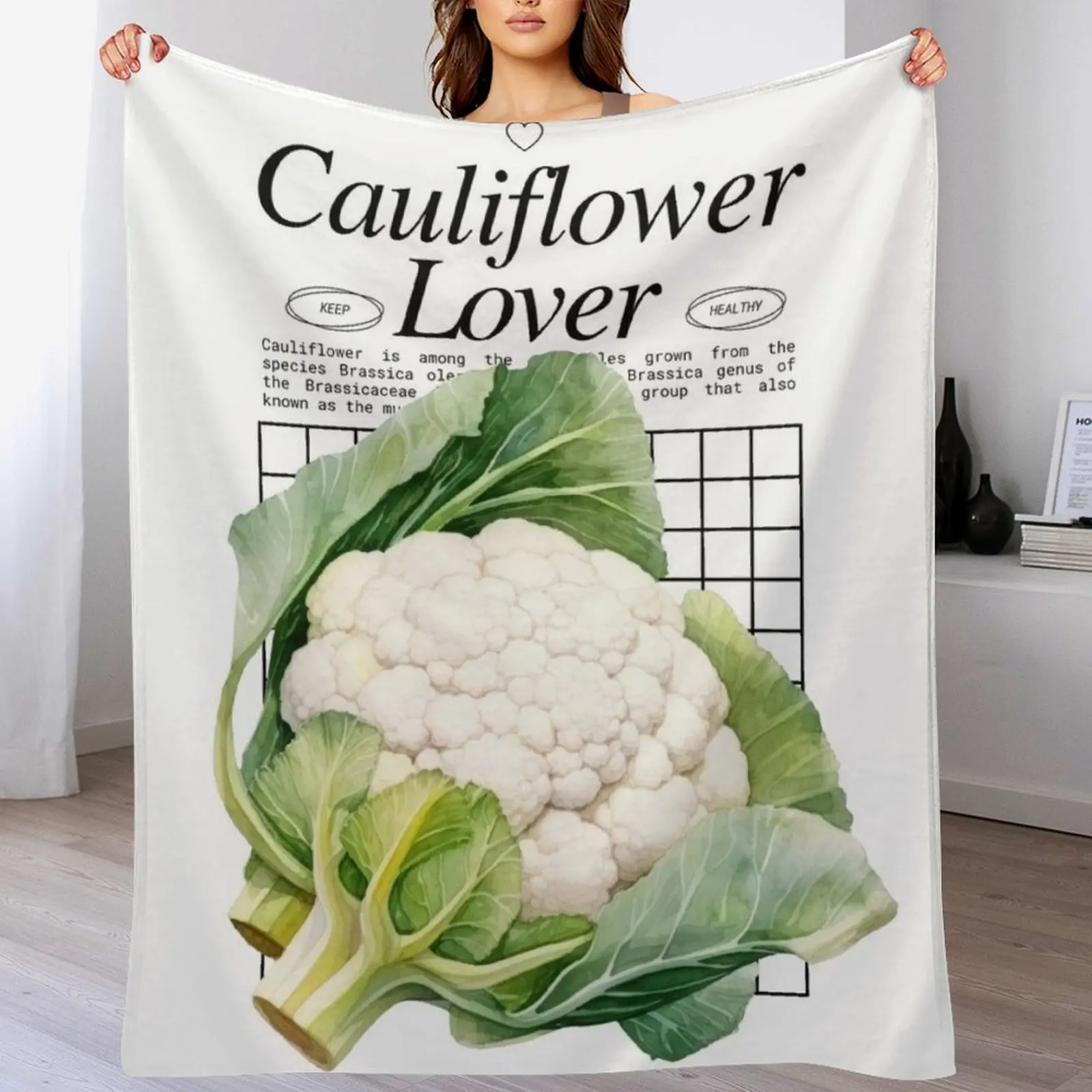 Cauliflower Lover - Veggies Power Throw Blanket Soft Warm Blanket Gift for Men Women Adults
Cauliflower Lover - Veggies Power Throw Blanket Soft Warm Blanket Gift for Men Women Adults