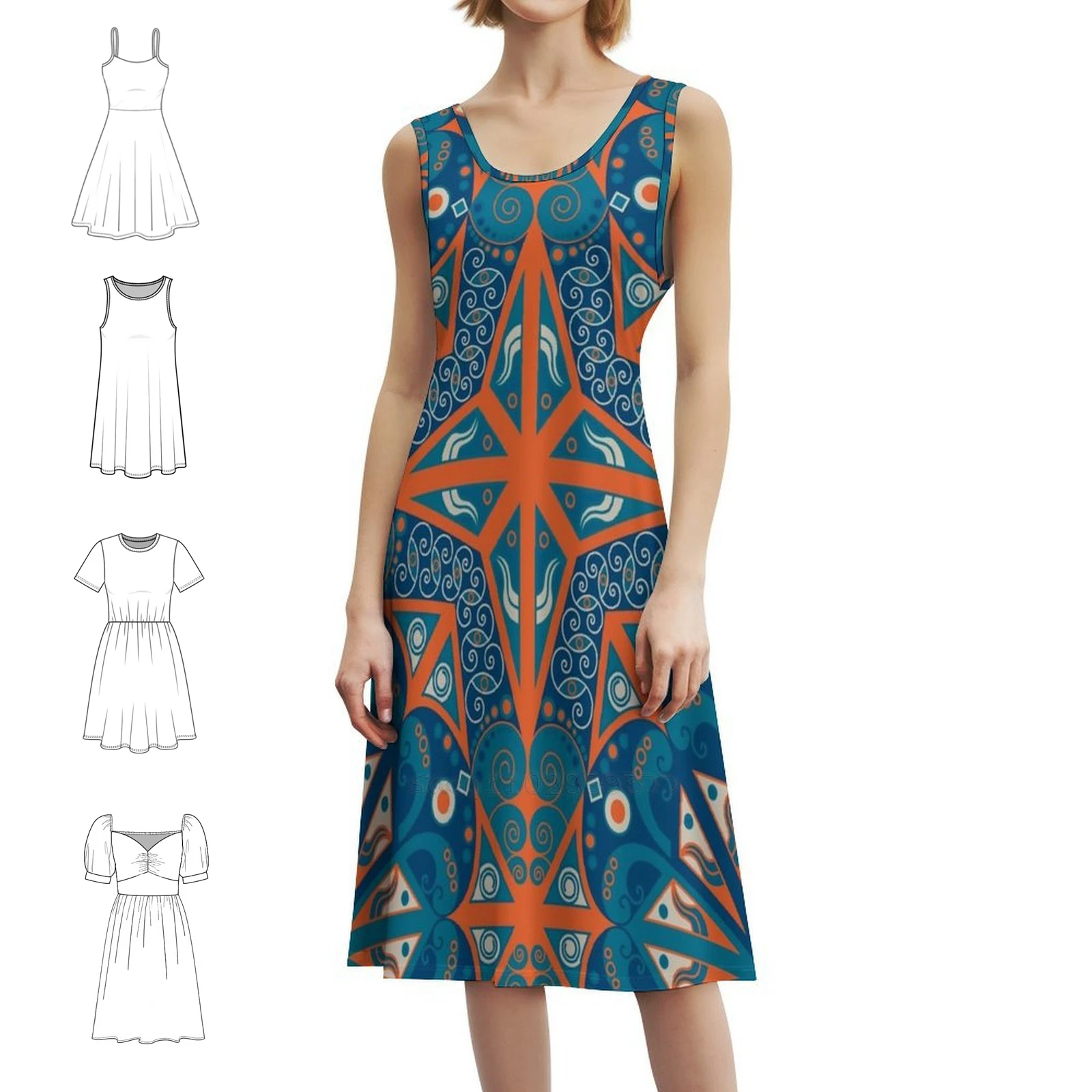 Абстрактный этнический орнамент, винтажное богемное платье с пышными рукавами или варианты без рукавов для женщин, платье с узором, арабеск, абстракция
Абстрактный этнический орнамент, винтажное богемное платье с пышными рукавами или варианты без рукавов для женщин, платье с узором, арабеск, абстракция