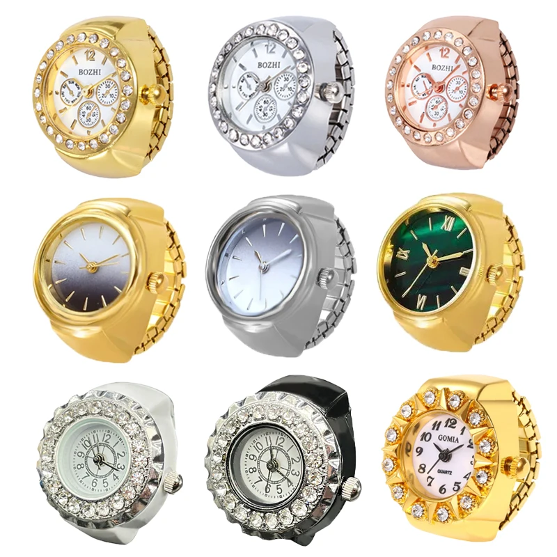RetroGem New Vintage Punk Finger Watch Mini Elastic Strap Alloy Watches Couple Rings Jewelry Clock Quartz Watch Rings Women Men
RetroGem New Vintage Punk Finger Watch Mini Elastic Strap Alloy Watches Couple Rings Jewelry Clock Quartz Watch Rings Women Men