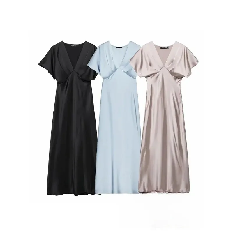 Сексуальное атласное длинное платье с вырезом на шее, женское прямое платье с коротким рукавом, модное элегантное платье для вечеринок весна-лето
Сексуальное атласное длинное платье с вырезом на шее, женское прямое платье с коротким рукавом, модное элегантное платье для вечеринок весна-лето