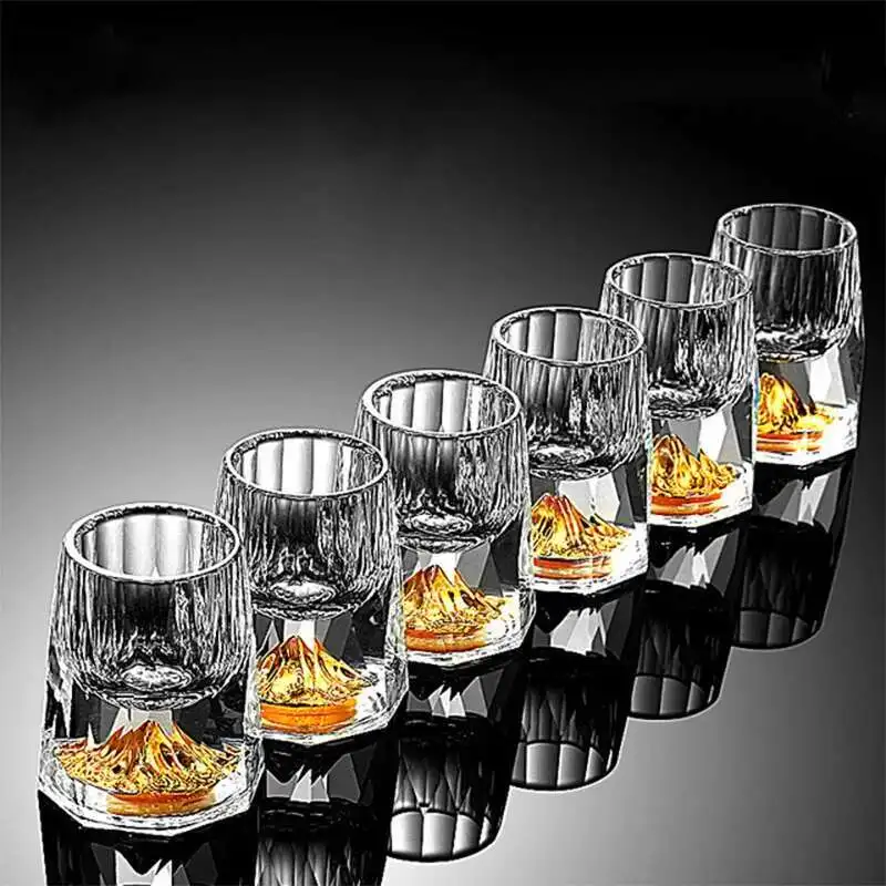 2 Pcs 15ml 24K Gold Foil Shot Glasses Bulk Crystal Wine Tasting Cup Diamond Mountain Luxury Vodka Liquor Tumbler Bullet Glass
2 Pcs 15ml 24K Gold Foil Shot Glasses Bulk Crystal Wine Tasting Cup Diamond Mountain Luxury Vodka Liquor Tumbler Bullet Glass