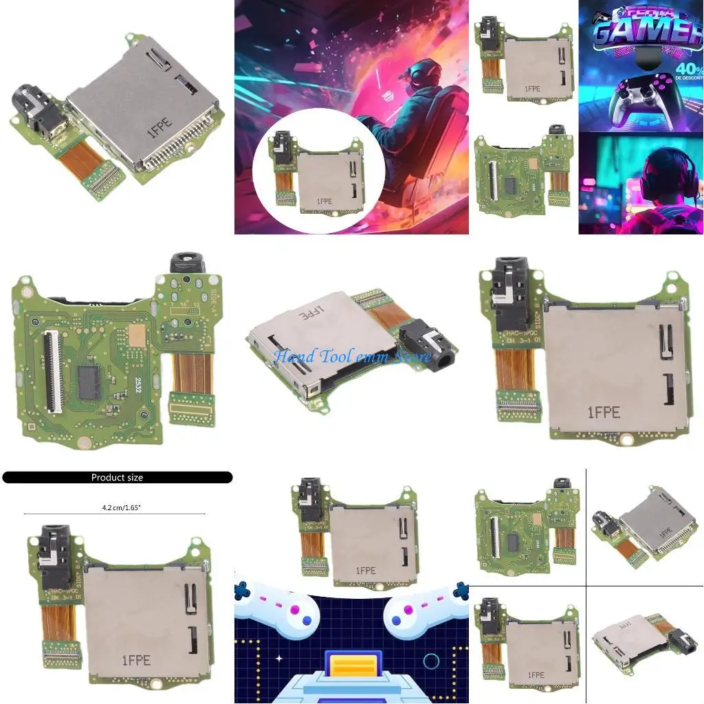 H37F Professional Game Host Card Slot Tray Easy Installation Game Cartridge Socket Reader Earphone Headset Port for Switches
H37F Professional Game Host Card Slot Tray Easy Installation Game Cartridge Socket Reader Earphone Headset Port for Switches