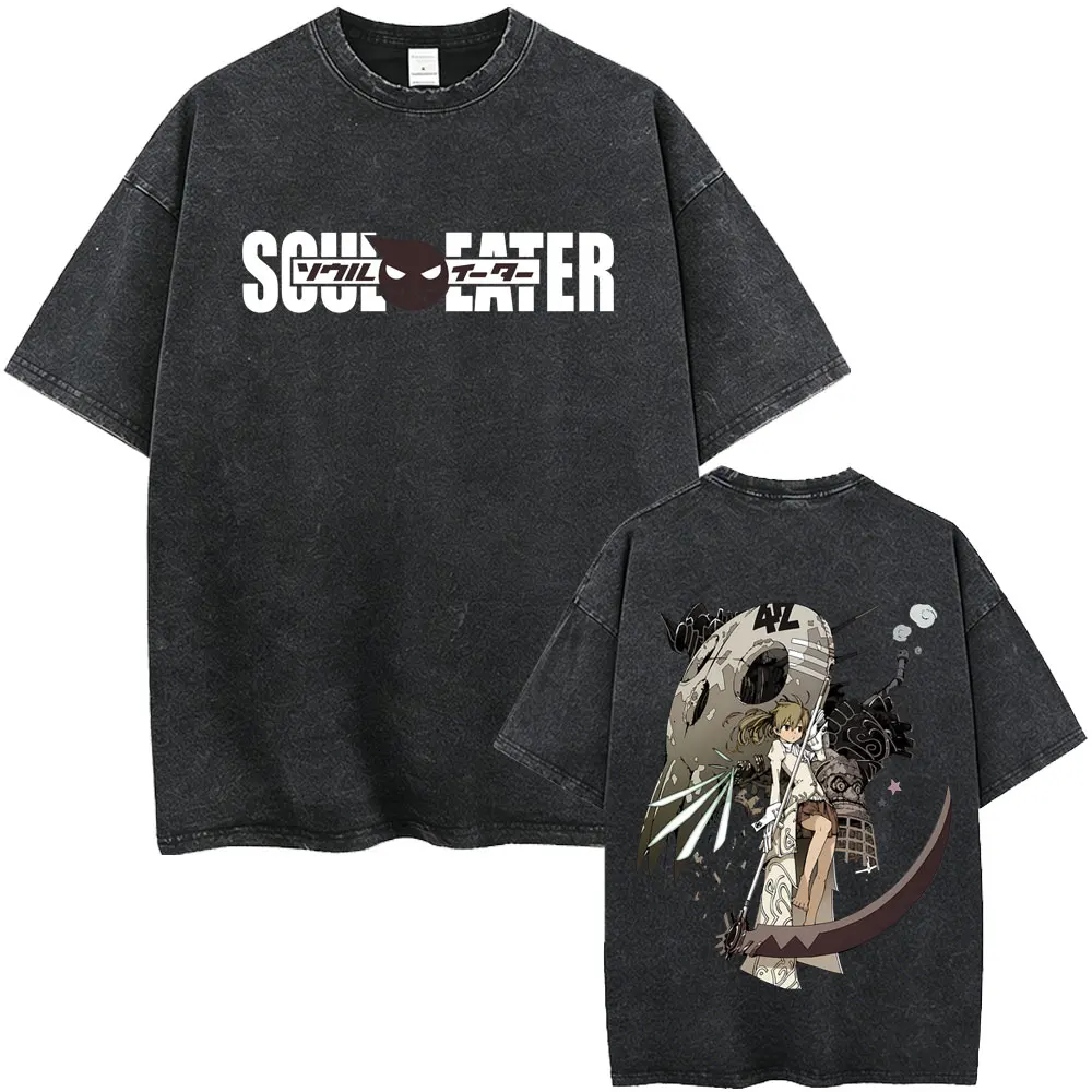Washed Vintage Anime Soul Eater Maka Albarn Graphic T Shirt Men Women Fashion Retro Manga T-shirt Male Casual Oversized T-shirts
Washed Vintage Anime Soul Eater Maka Albarn Graphic T Shirt Men Women Fashion Retro Manga T-shirt Male Casual Oversized T-shirts