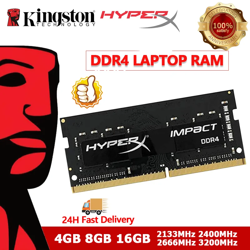 Kingston HyperX Impact DDR4 Laptop RAM SODIMM 8GB 16GB 2400MHz 2666MHz 3200MHz PC4 Memory
Kingston HyperX Impact DDR4 Laptop RAM SODIMM 8GB 16GB 2400MHz 2666MHz 3200MHz PC4 Memory