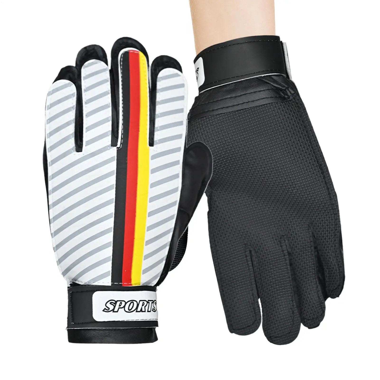 Goalie Gloves 1 Pair Youth Goalie Gloves Goalkeeper Adjustable Football Sports Player Training Accessories For School Classes
Goalie Gloves 1 Pair Youth Goalie Gloves Goalkeeper Adjustable Football Sports Player Training Accessories For School Classes