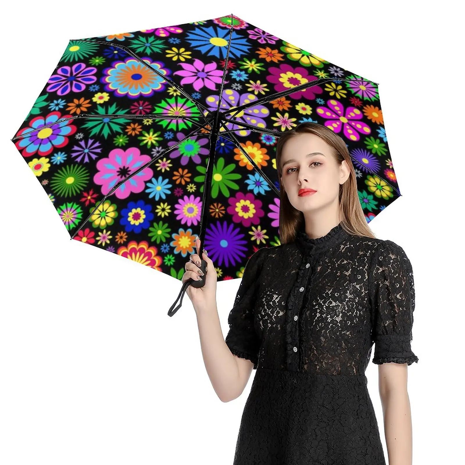 Automatic Umbrella Rain Sun Rain Anti Uv Windproof Beach Umbrella Girl Parasol Folding Parasol Umbrellas Rain Women Portable80
Automatic Umbrella Rain Sun Rain Anti Uv Windproof Beach Umbrella Girl Parasol Folding Parasol Umbrellas Rain Women Portable80
