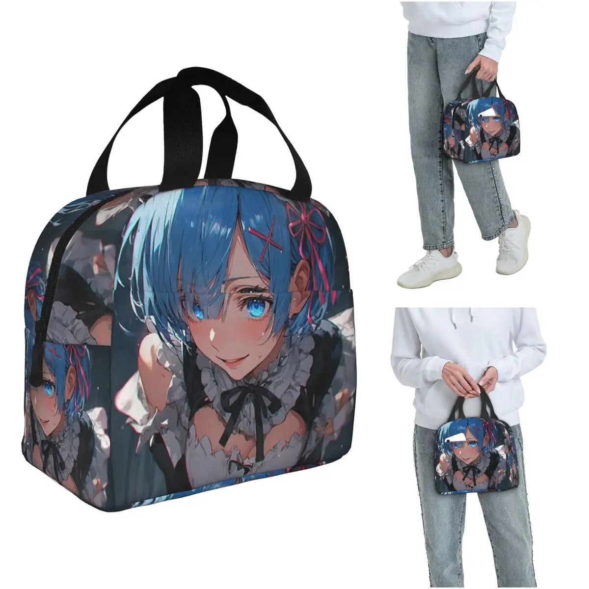 Sexy Cute Rem Anime Insulated Lunch Bag for Women Kids Portable Food Boxes Thermal Lunch Box Tote
Sexy Cute Rem Anime Insulated Lunch Bag for Women Kids Portable Food Boxes Thermal Lunch Box Tote