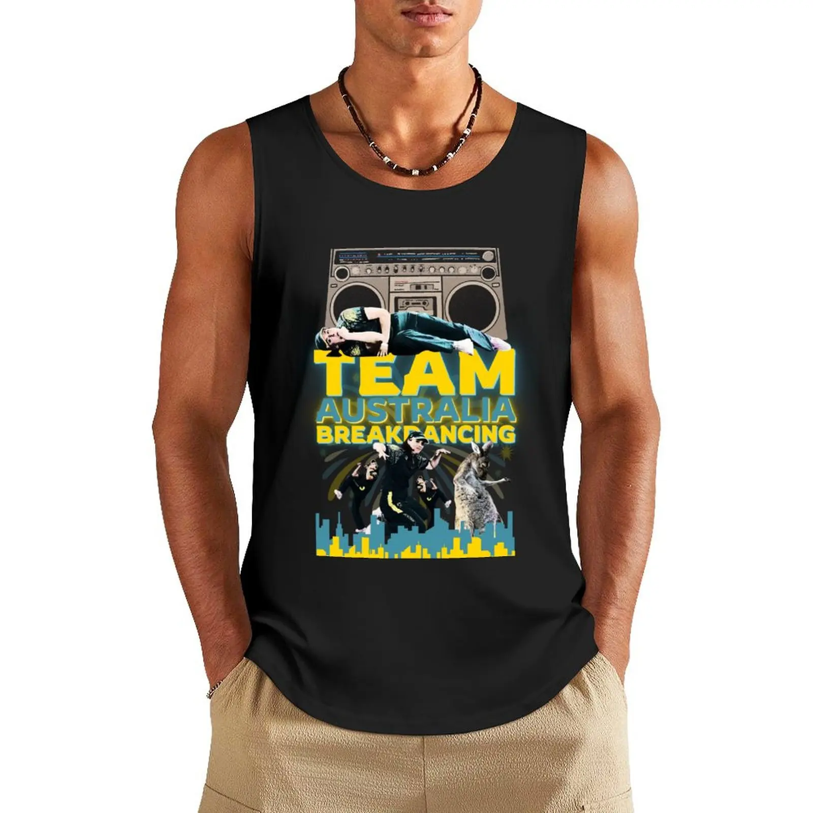 Australia Breakdancing Australian Woman Breakdancer Tank Top sleeveless Men's t-shirt t-shirt gym man
Australia Breakdancing Australian Woman Breakdancer Tank Top sleeveless Men's t-shirt t-shirt gym man