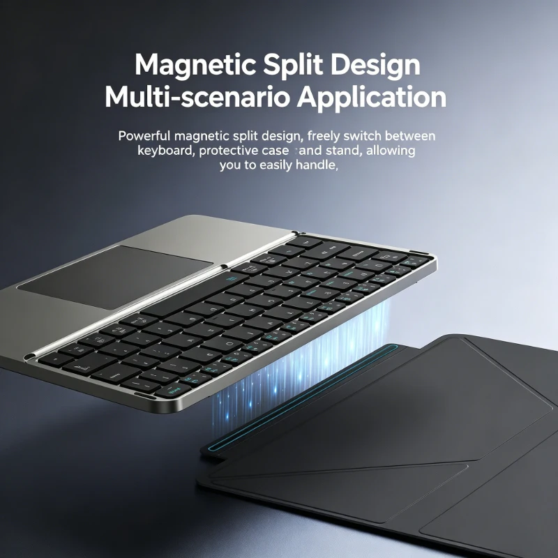 2-in-1 Leather Case Stand Foldable Bluetooth Keyboard with Touchpad for iPad Android Tablet Uitimate portability Fullscreen touc
2-in-1 Leather Case Stand Foldable Bluetooth Keyboard with Touchpad for iPad Android Tablet Uitimate portability Fullscreen touc