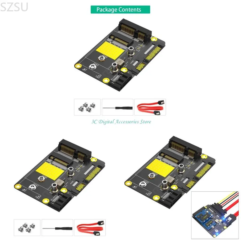 SZSU Msata to Adapters 2.5Inch M.2 To Adapters Board SSD Adapters M.2 NGFF and Msata SSD Adapters
SZSU Msata to Adapters 2.5Inch M.2 To Adapters Board SSD Adapters M.2 NGFF and Msata SSD Adapters