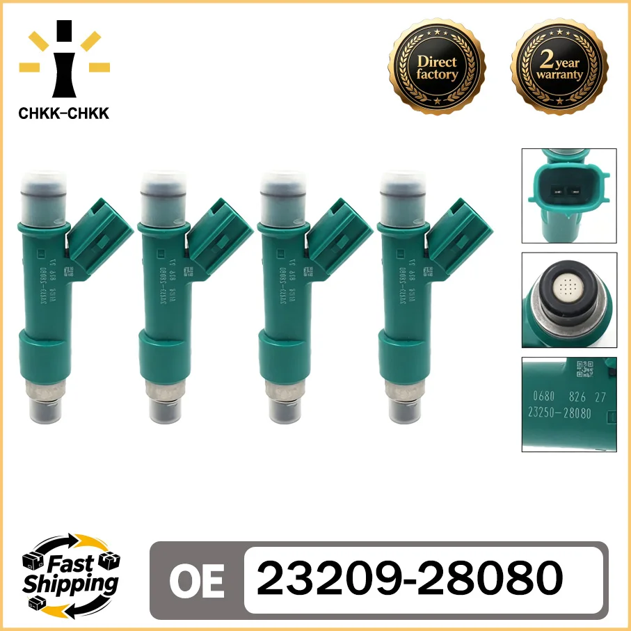 CHKK-CHKK 23209-28080 23250-28080 Fuel Injector for TOYOTA General AURION, CAMRY, HV 06~11 PREVIA, TARAGO 00~05 2.4L 2AZFE
CHKK-CHKK 23209-28080 23250-28080 Fuel Injector for TOYOTA General AURION, CAMRY, HV 06~11 PREVIA, TARAGO 00~05 2.4L 2AZFE