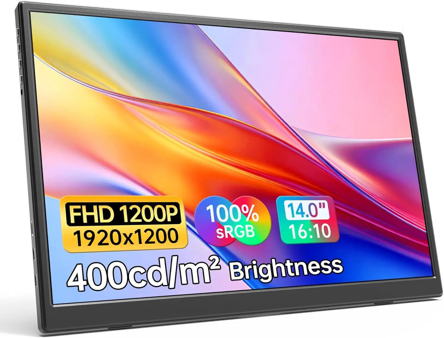 14-дюймовый портативный монитор FHD 1200P, USB-C HDMI, ультратонкий, с двумя динамиками для ноутбуков, ПК, телефонов, Xbox, PS4/5
14-дюймовый портативный монитор FHD 1200P, USB-C HDMI, ультратонкий, с двумя динамиками для ноутбуков, ПК, телефонов, Xbox, PS4/5