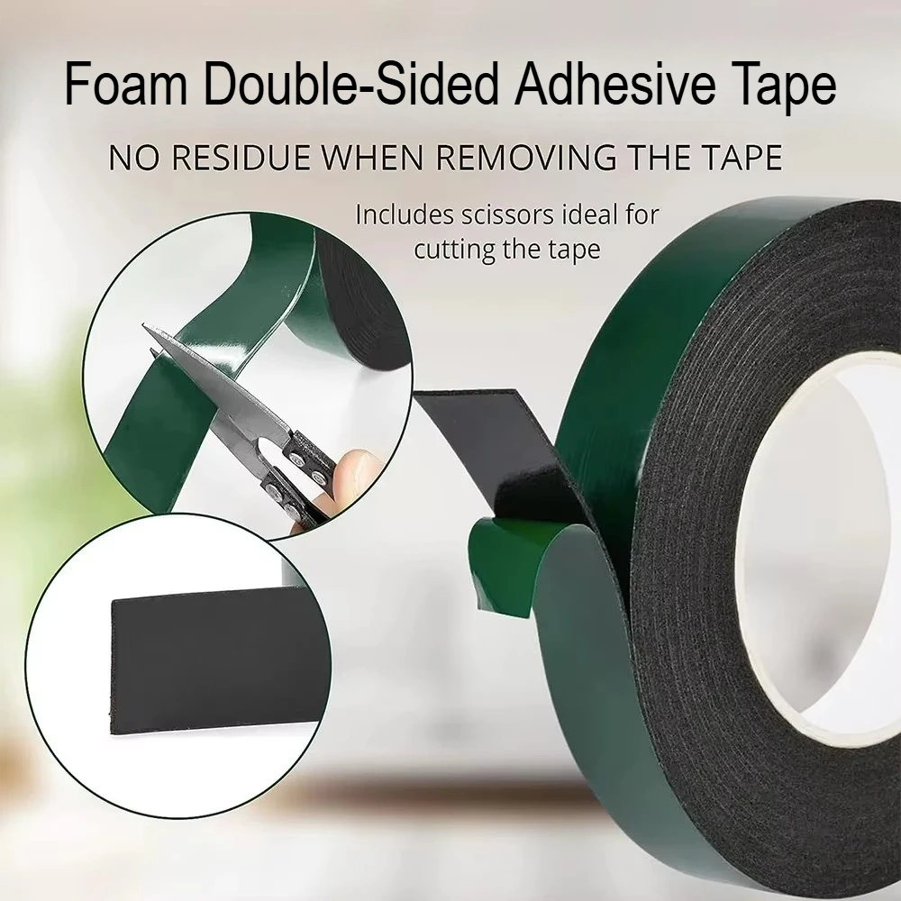 3/5Meters Roll Super Strong Double Side Adhesive Foam Tape for Mounting Fixing Pad Sticky DIY Black Foam Double Sided Tape
3/5Meters Roll Super Strong Double Side Adhesive Foam Tape for Mounting Fixing Pad Sticky DIY Black Foam Double Sided Tape