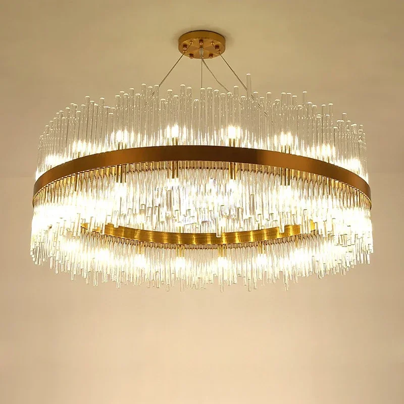 Modern luxury living room pendant light LED gold chrome designer lighting fixture Nordic creative bedroom crystal pendant light
Modern luxury living room pendant light LED gold chrome designer lighting fixture Nordic creative bedroom crystal pendant light