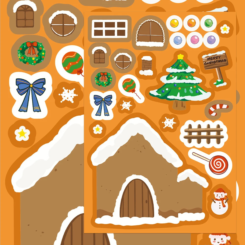 8/16sheets Christmas Make a Face Puzzle Stickers Game Funny Cartoon Assemble Jigsaw Decoration Sticker Boys Girls Party Supplies
8/16sheets Christmas Make a Face Puzzle Stickers Game Funny Cartoon Assemble Jigsaw Decoration Sticker Boys Girls Party Supplies