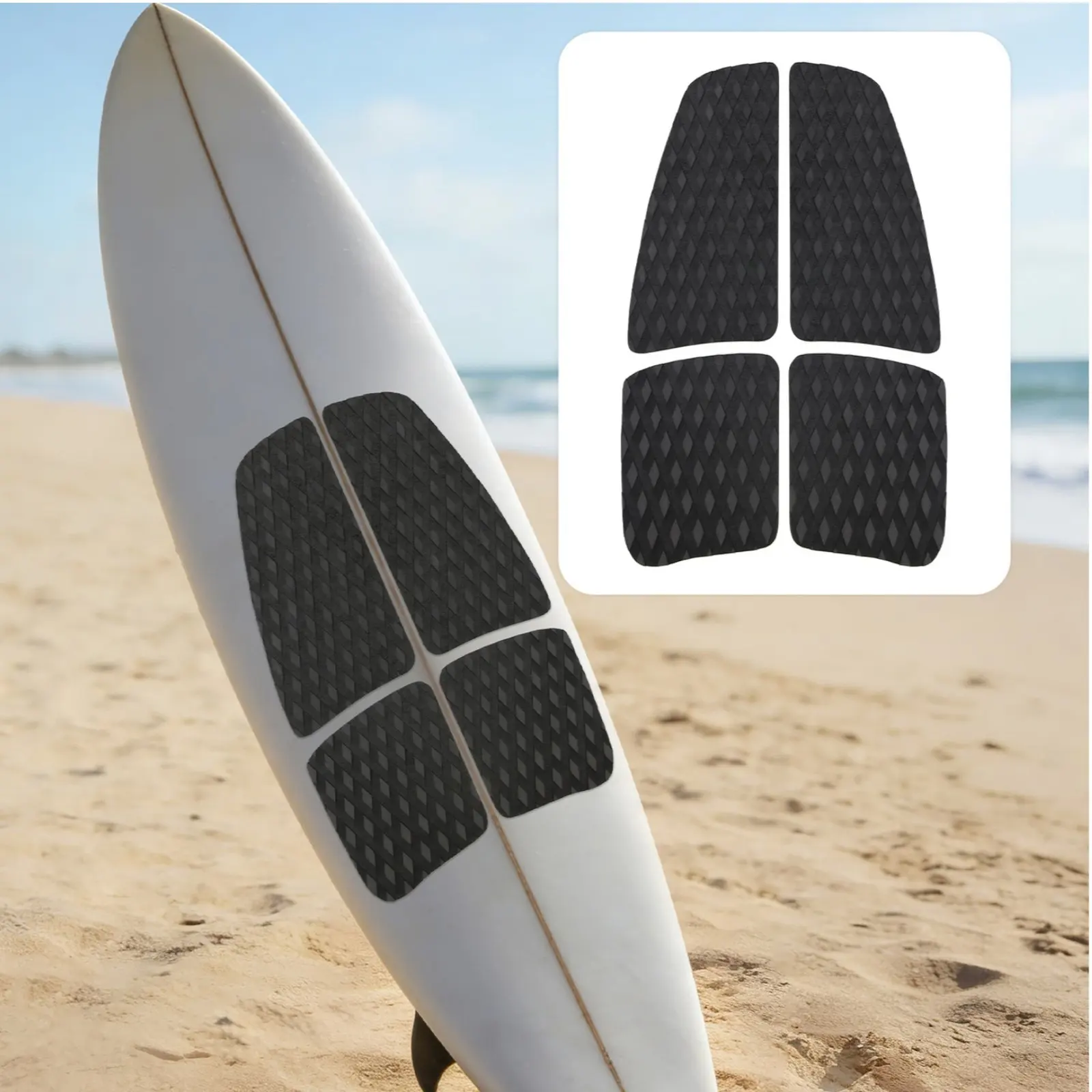 3 Pieces Paddle Board Traction Pad Cushioning Surfboard Traction Pad Surfboard Grip Mat Wear Resistant Water Sports Gear
3 Pieces Paddle Board Traction Pad Cushioning Surfboard Traction Pad Surfboard Grip Mat Wear Resistant Water Sports Gear