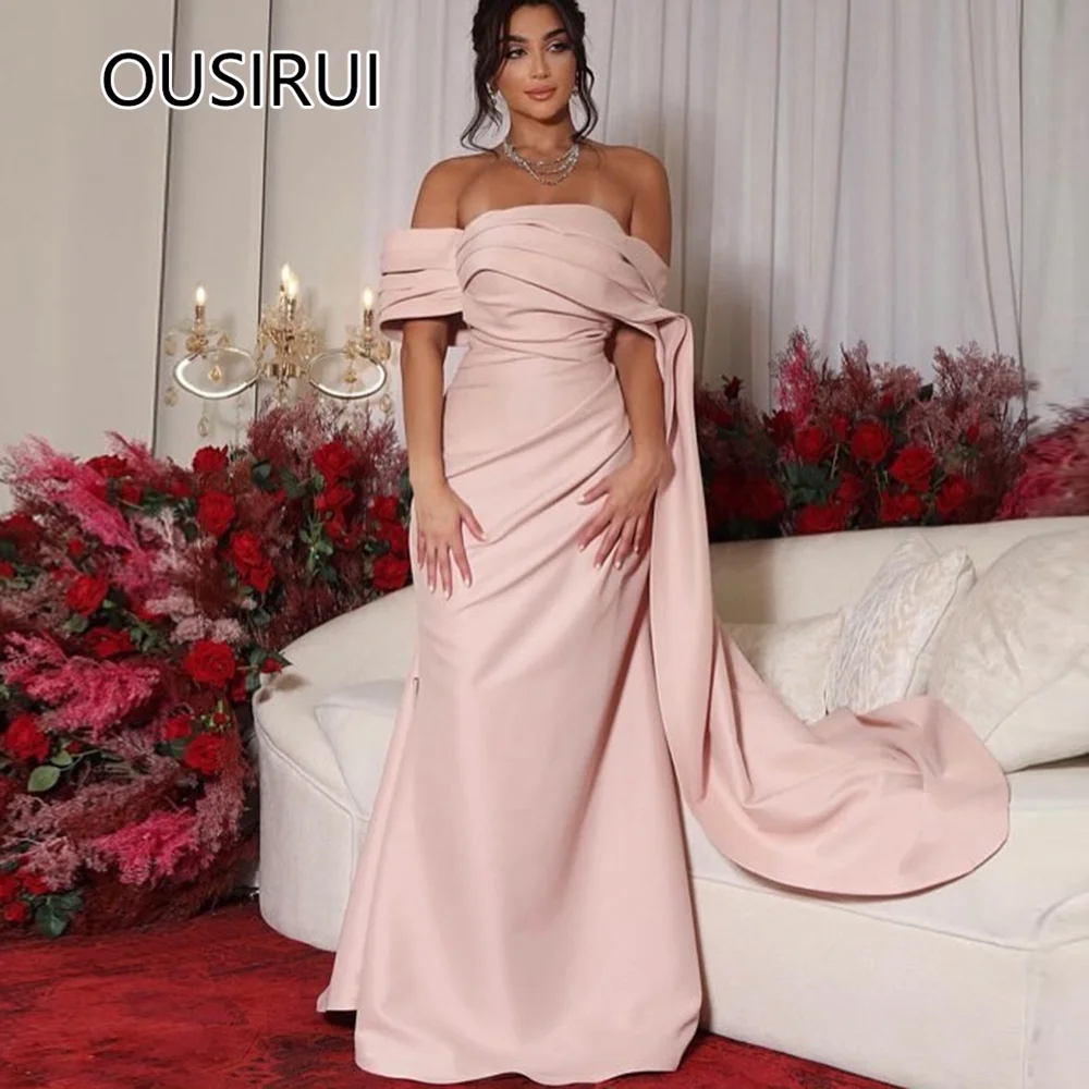 Simple Boat Collar Satin Pleated Evening Formal Dress Open Back Floor-Length Court Sheath Prom Bridesmaid Gown Custom Made
Simple Boat Collar Satin Pleated Evening Formal Dress Open Back Floor-Length Court Sheath Prom Bridesmaid Gown Custom Made