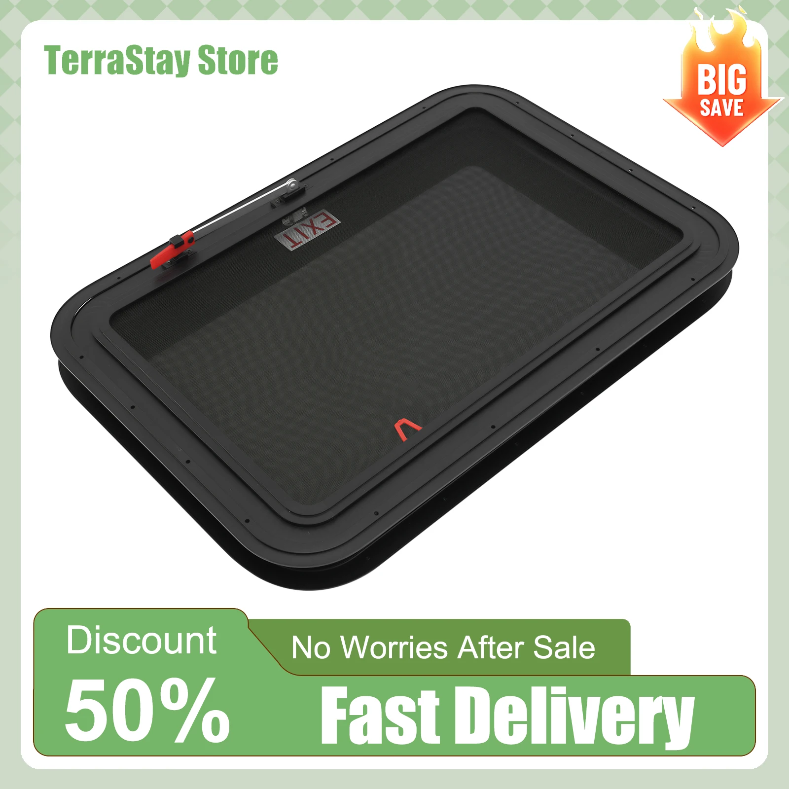 RV Exit Window Push Out Camper Window Tempered Glass + Aluminum Alloy 30x20x1.65in with 30-40° Opening Angle 42mm Thickness
RV Exit Window Push Out Camper Window Tempered Glass + Aluminum Alloy 30x20x1.65in with 30-40° Opening Angle 42mm Thickness