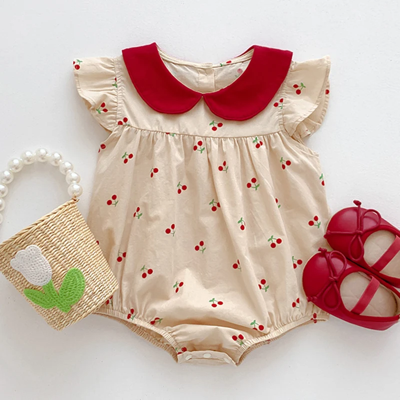 Summer Infant Baby Girl Bodysuits Cotton Flying Sleeves Floral Printing Newborn Baby Girl Jumpsuit Baby Girl Princess Skirt
Summer Infant Baby Girl Bodysuits Cotton Flying Sleeves Floral Printing Newborn Baby Girl Jumpsuit Baby Girl Princess Skirt