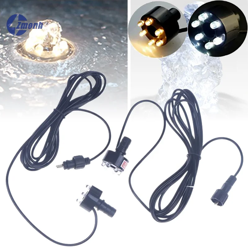New!Underwater 6-LED Light Ring For Fountain Fish Pond Water Garden AC Adapter Warm White/White Aquarium Lights Ornament
New!Underwater 6-LED Light Ring For Fountain Fish Pond Water Garden AC Adapter Warm White/White Aquarium Lights Ornament