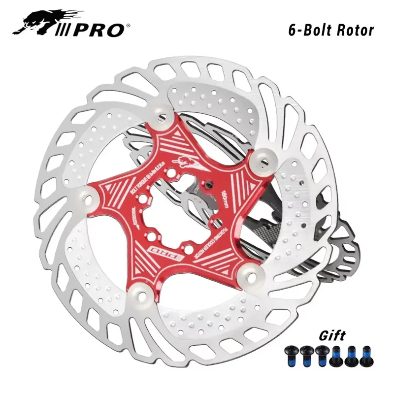 IIIPRO Bicycle 6-pin disc black red brake rotor Cooling Floating 140/160/180/203mm for Road and Mountain Bike Disc Brake Rotor
IIIPRO Bicycle 6-pin disc black red brake rotor Cooling Floating 140/160/180/203mm for Road and Mountain Bike Disc Brake Rotor
