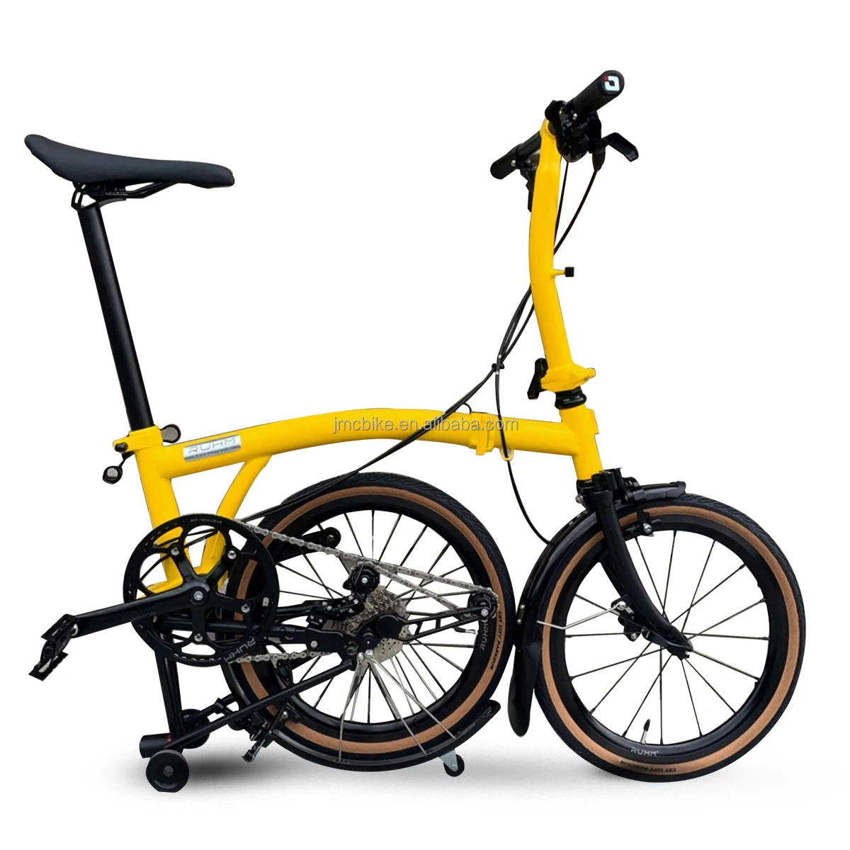 Custom 16-inch tri-fold aluminum mini e-bike Ultra-light folding bike with 9-speed disc brakes
Custom 16-inch tri-fold aluminum mini e-bike Ultra-light folding bike with 9-speed disc brakes