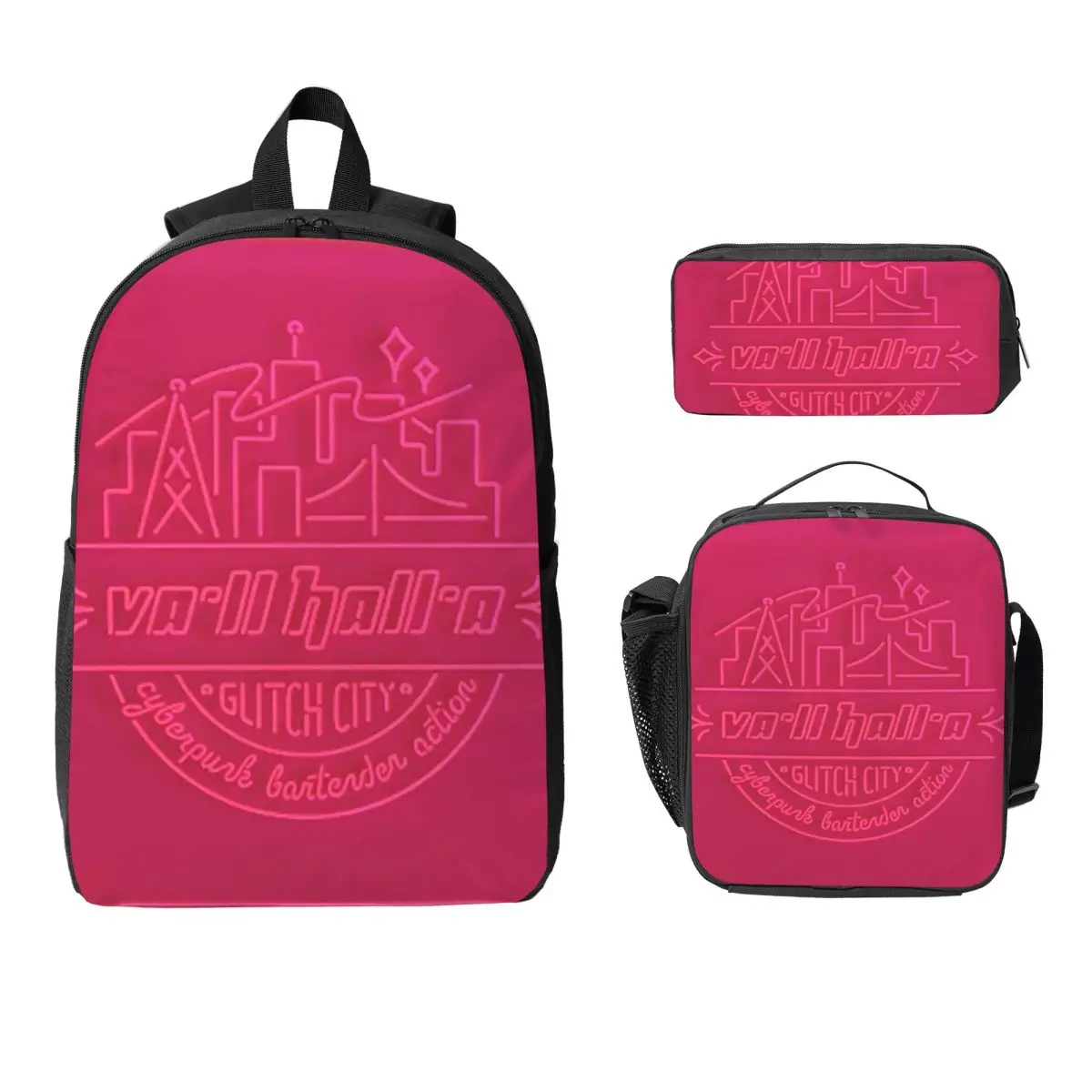 VA-11 Hall-A Logo Backpack Student Boys Girls BookBag School Bag Laptop Shoulder Bags 3ps Insulated Lunch Bag Pencil Case 
VA-11 Hall-A Logo Backpack Student Boys Girls BookBag School Bag Laptop Shoulder Bags 3ps Insulated Lunch Bag Pencil Case