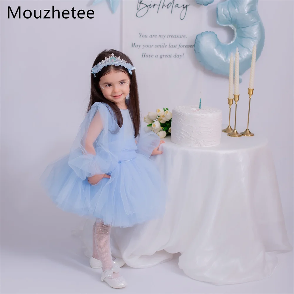 Mouzhetee A-Line Tulle Bule Flowers Girl Dresses Wedding Party Dress for Kids Flowers Girls Prom Gowns Custom Made
Mouzhetee A-Line Tulle Bule Flowers Girl Dresses Wedding Party Dress for Kids Flowers Girls Prom Gowns Custom Made