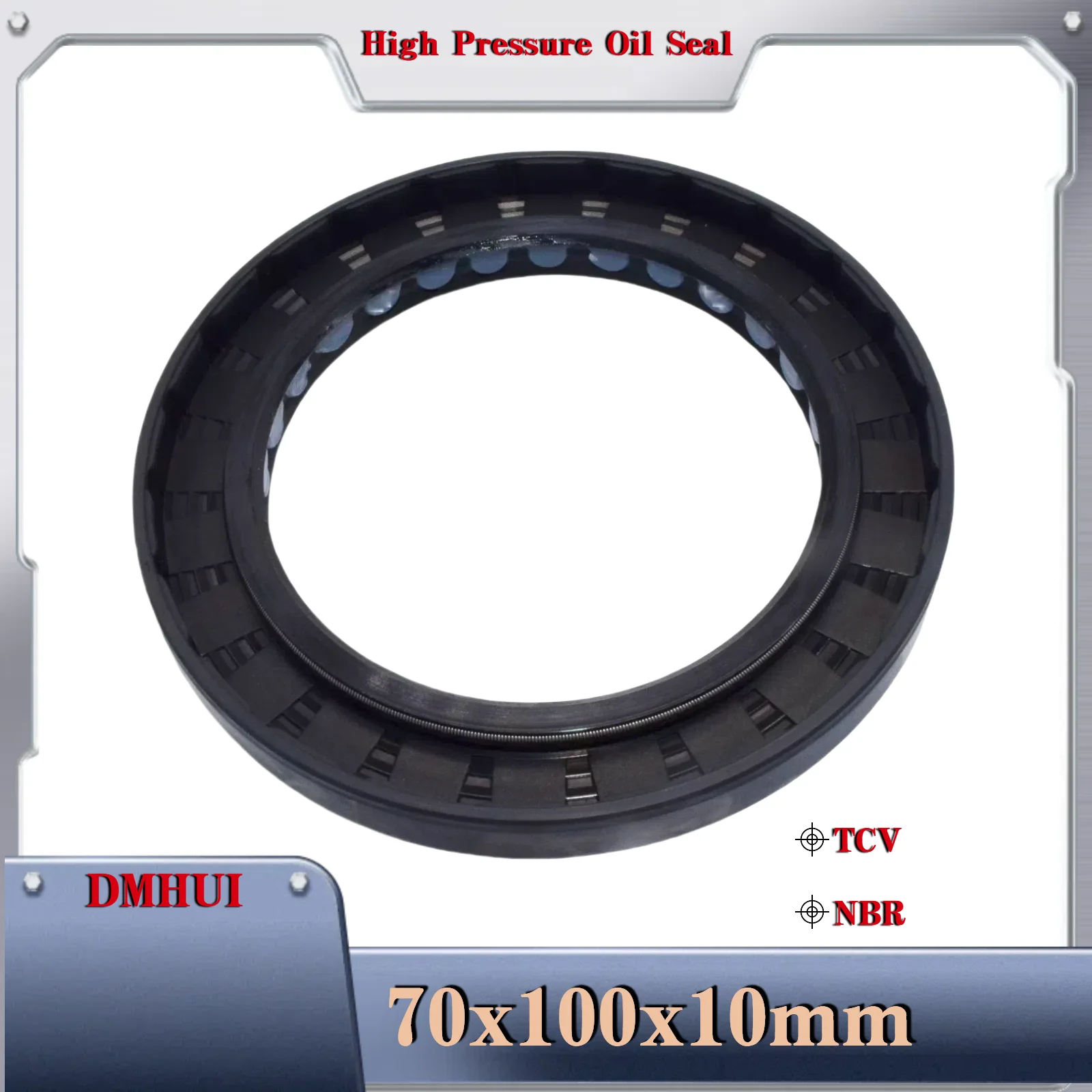 DMHUI High Pressure Oil Seal Model 70*100*10 or 70×100×10 /TCV/NBR,Used in Hydraulic Pump/Motor Rotary Shaft Seal
DMHUI High Pressure Oil Seal Model 70*100*10 or 70×100×10 /TCV/NBR,Used in Hydraulic Pump/Motor Rotary Shaft Seal