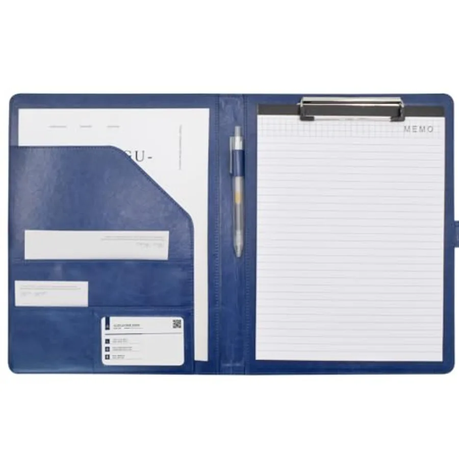 Padfolio Clipboard Folder Leather Portfolio Binder Organizer Interview Resume Folder for Papers Legal Document A4 Letter Size W
Padfolio Clipboard Folder Leather Portfolio Binder Organizer Interview Resume Folder for Papers Legal Document A4 Letter Size W
