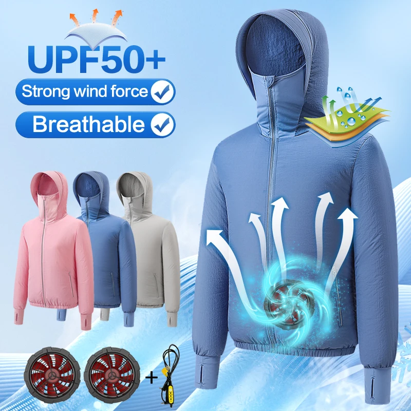 Summer hooded clothing with fan for cooling, work clothes for refrigeration, outdoor men's and women's heat protection and sun p
Summer hooded clothing with fan for cooling, work clothes for refrigeration, outdoor men's and women's heat protection and sun p