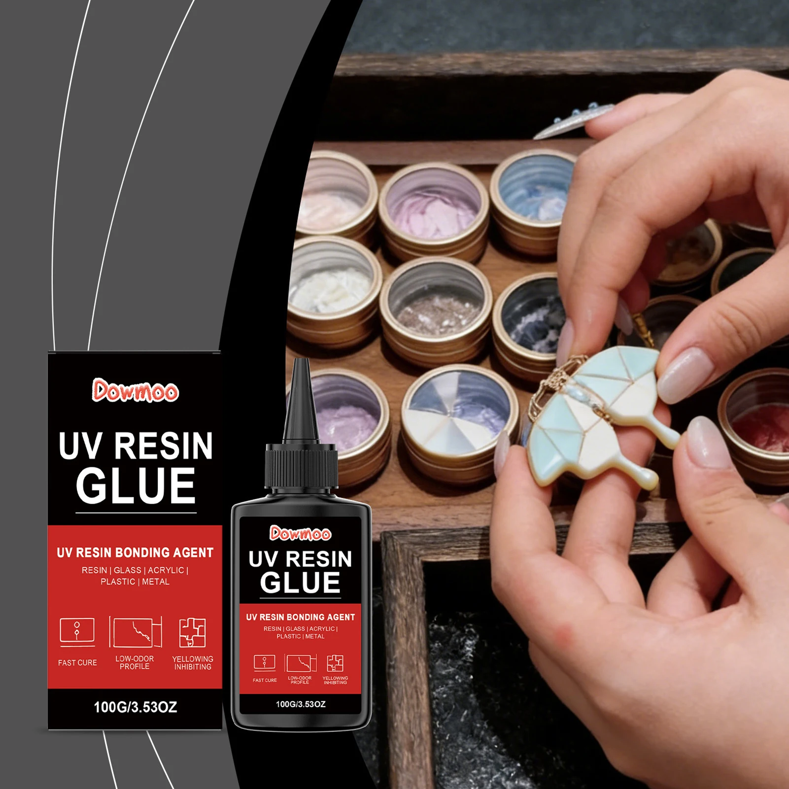 Resin Glue 100g Transparent Quick Drying Adhesive for DIY Crafts Jewelry and Home Decor
Resin Glue 100g Transparent Quick Drying Adhesive for DIY Crafts Jewelry and Home Decor
