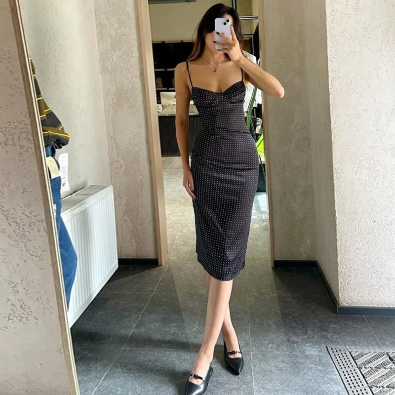 Talenza White Polka Dot Dress Fashion Printed Lace-up Sleeveless Spaghetti Strap Dresses Summer Women's Party Vacation Dresses
Talenza White Polka Dot Dress Fashion Printed Lace-up Sleeveless Spaghetti Strap Dresses Summer Women's Party Vacation Dresses