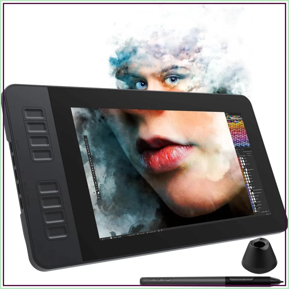 11.6 Inch IPS Drawing Tablet with Tilt Support, 8192 Levels Battery-Free Stylus, 8 Shortcuts
11.6 Inch IPS Drawing Tablet with Tilt Support, 8192 Levels Battery-Free Stylus, 8 Shortcuts