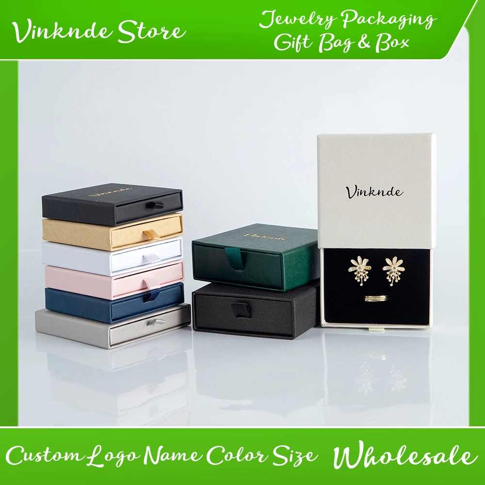100Pack Bulk Custom Logo Fashion Smart Jewelry Packaging Boxes DIY Paper Drawer Wedding Gift Box Necklace Earring Ring Organizer
100Pack Bulk Custom Logo Fashion Smart Jewelry Packaging Boxes DIY Paper Drawer Wedding Gift Box Necklace Earring Ring Organizer