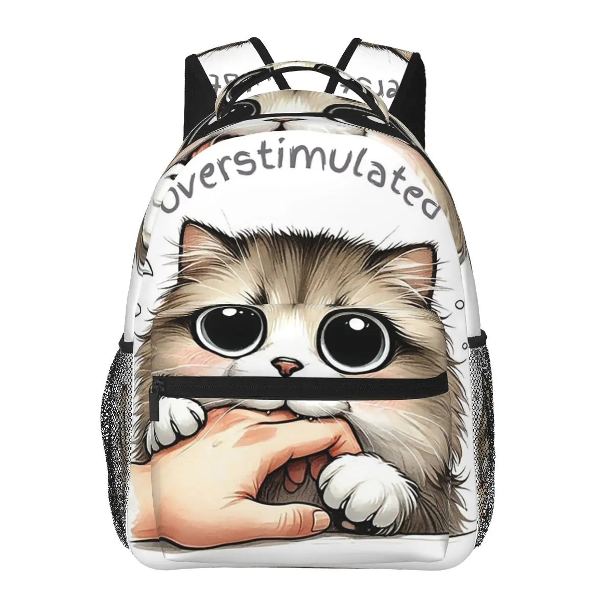 Overstimulated Siberian Cat, Cute Cat, Sweet Cat Backpack Daypack Kids BookBag School Bag Shoulder Bags for Men Women
Overstimulated Siberian Cat, Cute Cat, Sweet Cat Backpack Daypack Kids BookBag School Bag Shoulder Bags for Men Women