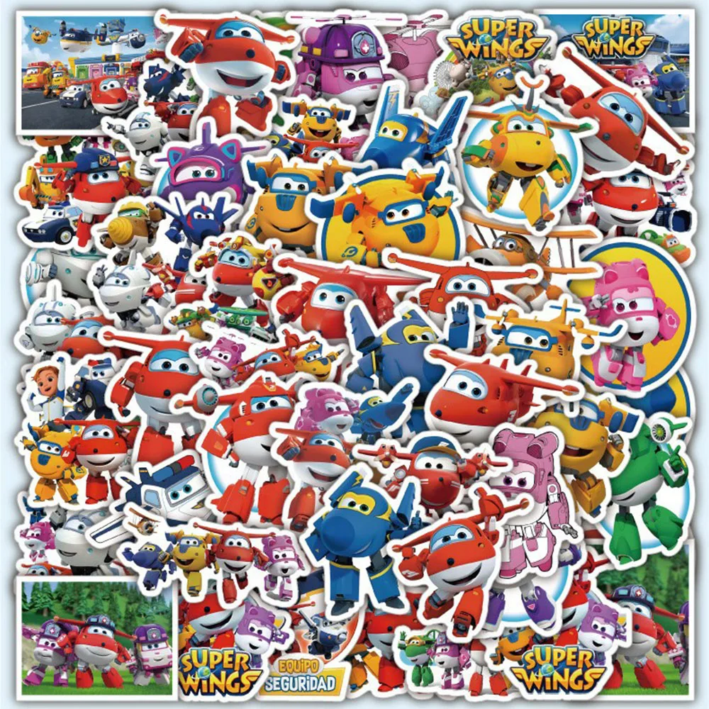 10/50PCS Animation Super Wings Cartoon Cute Fun Doodle Stickers DIY Skateboard Luggage Scrapbook Bike Waterproof Decal Kids Toy
10/50PCS Animation Super Wings Cartoon Cute Fun Doodle Stickers DIY Skateboard Luggage Scrapbook Bike Waterproof Decal Kids Toy