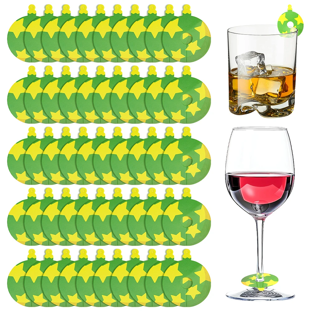 Paper Wine Glass Charms Green 6.5x5.2x0.05cm
Paper Wine Glass Charms Green 6.5x5.2x0.05cm