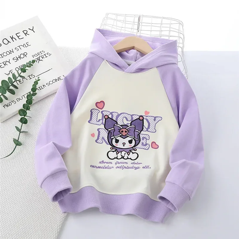 Kuromi Anime Sanrio Ins Long Sleeve Hooded Cute Cartoon Kawaii Ins Fashion Children Shirt Clothing Lovely Gifts for Kids
Kuromi Anime Sanrio Ins Long Sleeve Hooded Cute Cartoon Kawaii Ins Fashion Children Shirt Clothing Lovely Gifts for Kids