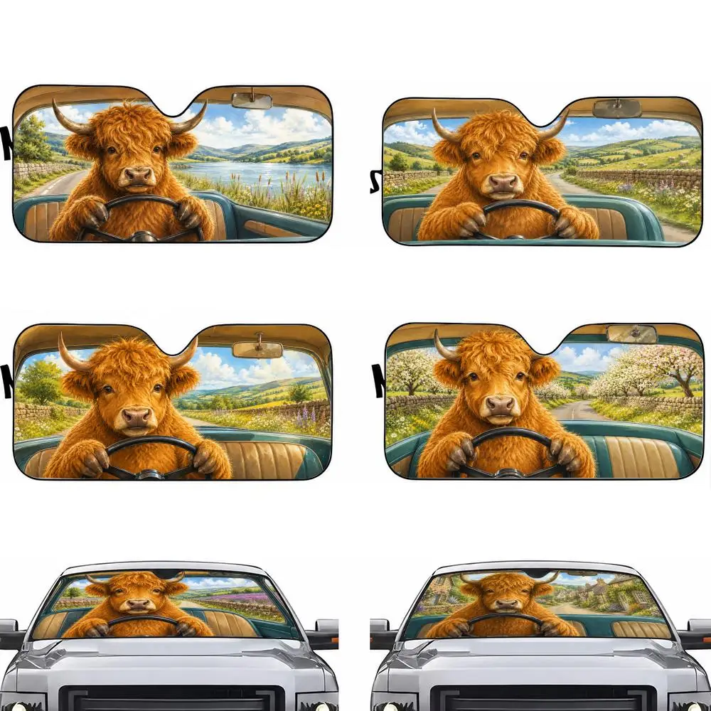 Animal H-High Mountain Cattle Sun Visor Car Windshield Sun Shade UV Protection Foldable Heat Insulation Universal Auto Cover
Animal H-High Mountain Cattle Sun Visor Car Windshield Sun Shade UV Protection Foldable Heat Insulation Universal Auto Cover