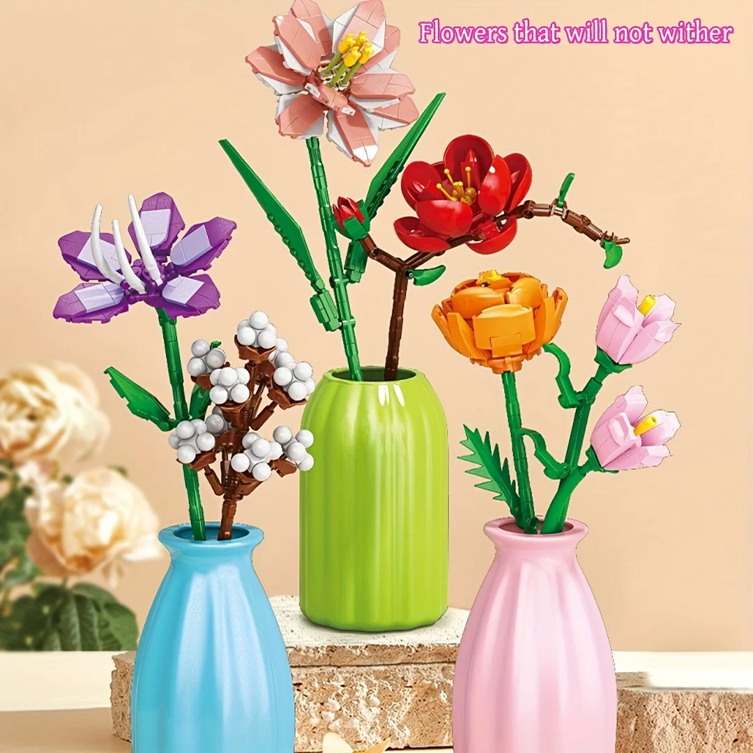 Букет бессмертных роз с мелкими частицами, головоломка, собранный цветок, игрушка для девочек, подарок на день рождения, наборы строительных блоков
Букет бессмертных роз с мелкими частицами, головоломка, собранный цветок, игрушка для девочек, подарок на день рождения, наборы строительных блоков