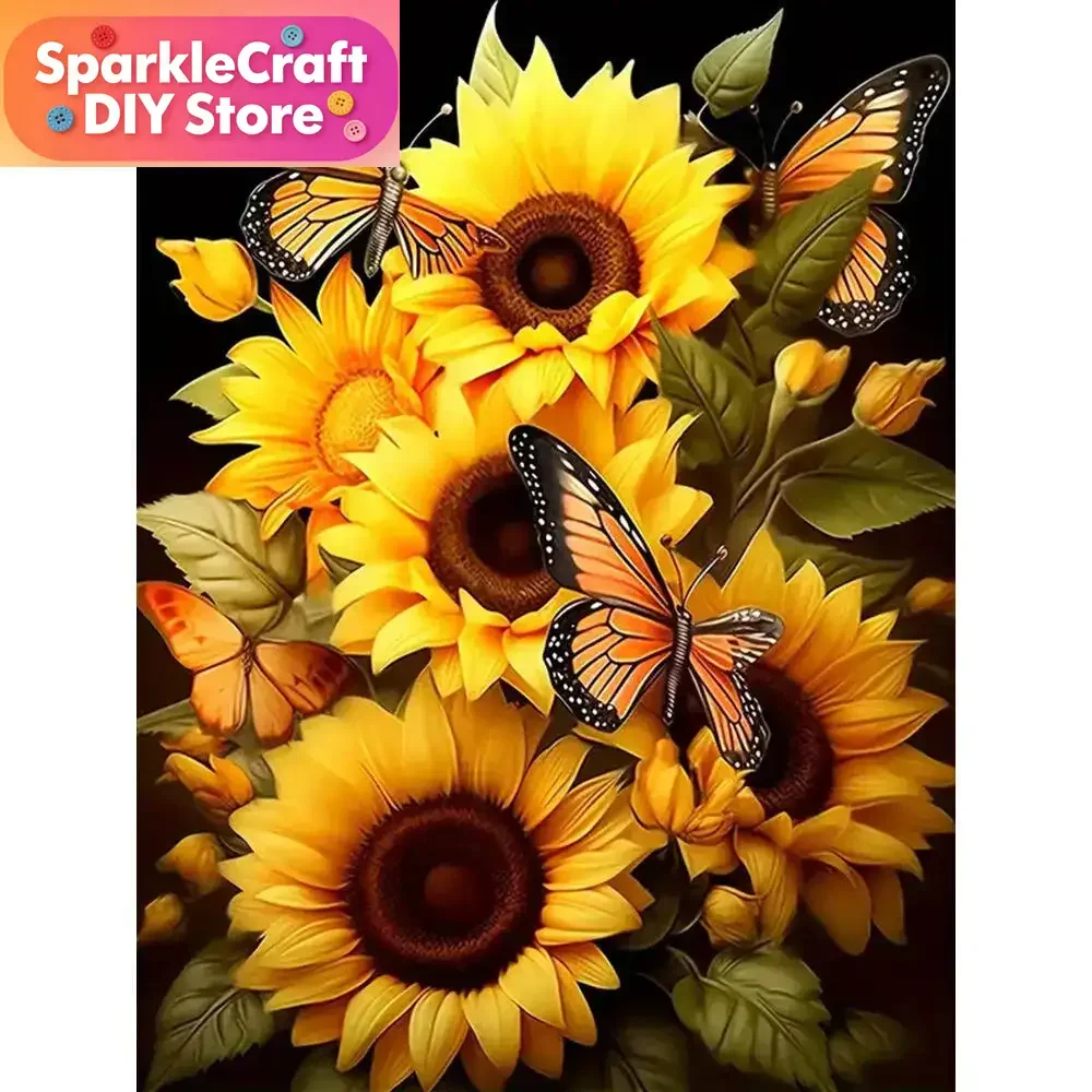 1pc frameless New Arrival Diamond Painting Flower DIY Embroidery Butterfly Full Square Round Diamond Mosaic Sunflower Wall Deco
1pc frameless New Arrival Diamond Painting Flower DIY Embroidery Butterfly Full Square Round Diamond Mosaic Sunflower Wall Deco