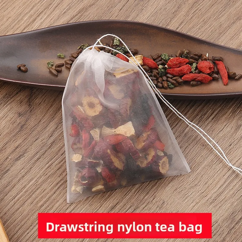1 ps Disposable Nylon Tea Bag Filters with Drawstring
1 ps Disposable Nylon Tea Bag Filters with Drawstring