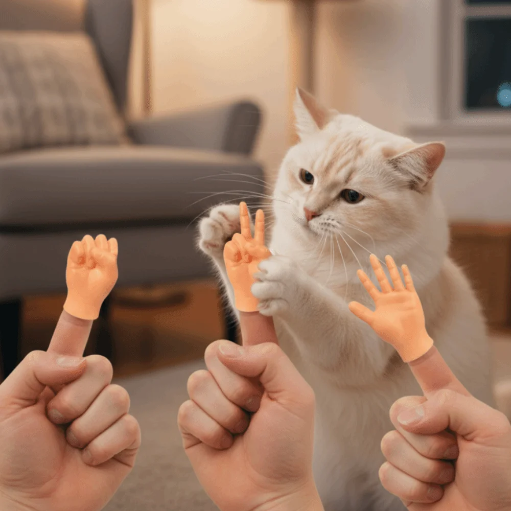 3pcs/set Novel Shape Bite Resistant Pet Finger Puppet Soft Funny Cat Finger Sleeve Mini Cat Massage Tool Prank Use
3pcs/set Novel Shape Bite Resistant Pet Finger Puppet Soft Funny Cat Finger Sleeve Mini Cat Massage Tool Prank Use