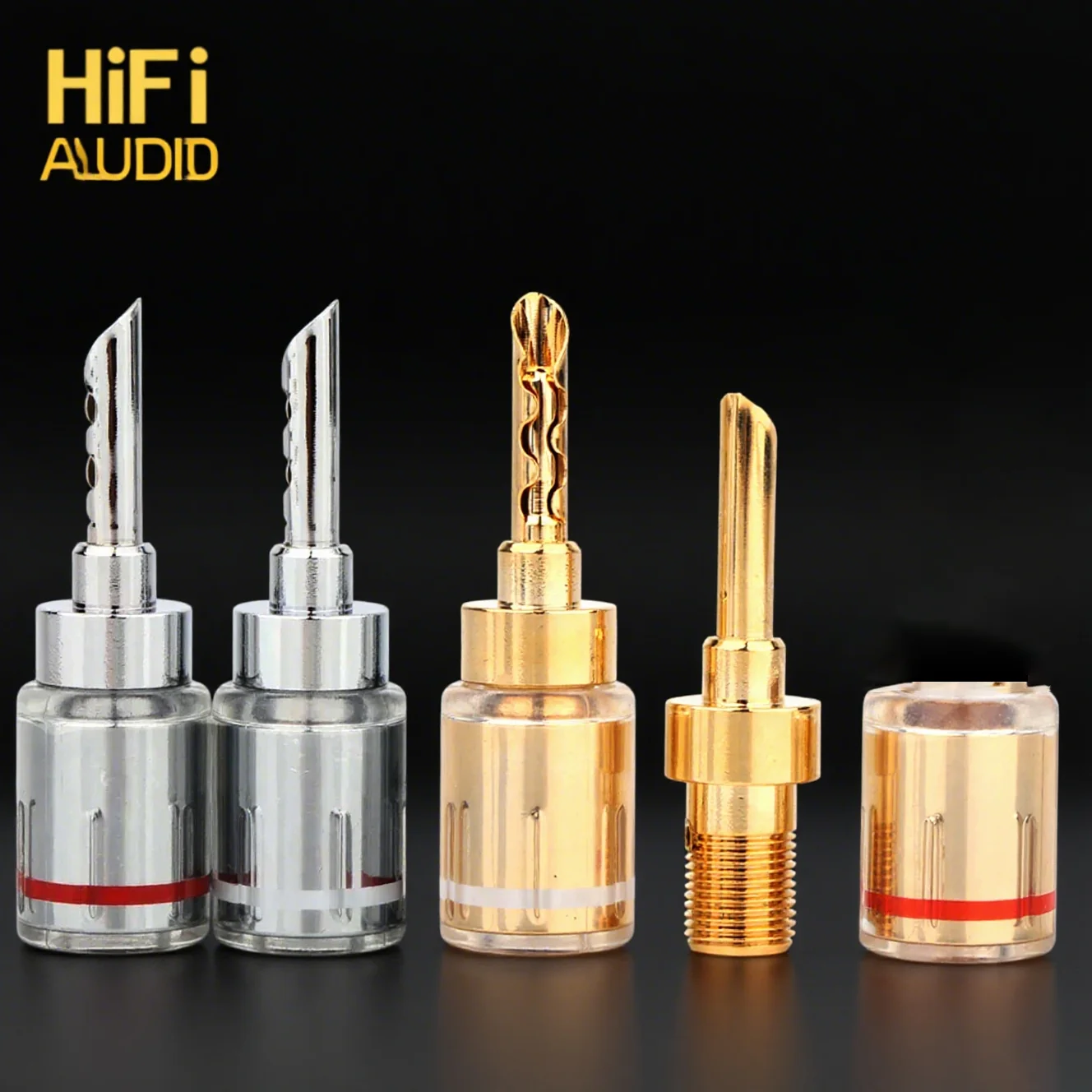 High Quality Z-shape Banana Plugs 24K Gold/Rhodium Plated Banana Connector Adapter Wire Speaker Connectors
High Quality Z-shape Banana Plugs 24K Gold/Rhodium Plated Banana Connector Adapter Wire Speaker Connectors