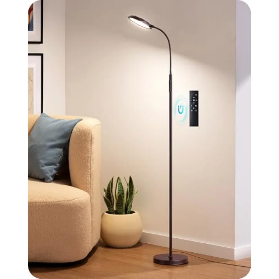 Modern LED Floor Lamp, 1300LM Bright Floor Lamps for Living Room, 4 Color Temperature Dimmable Reading Lamp, Remote and Touch C
Modern LED Floor Lamp, 1300LM Bright Floor Lamps for Living Room, 4 Color Temperature Dimmable Reading Lamp, Remote and Touch C