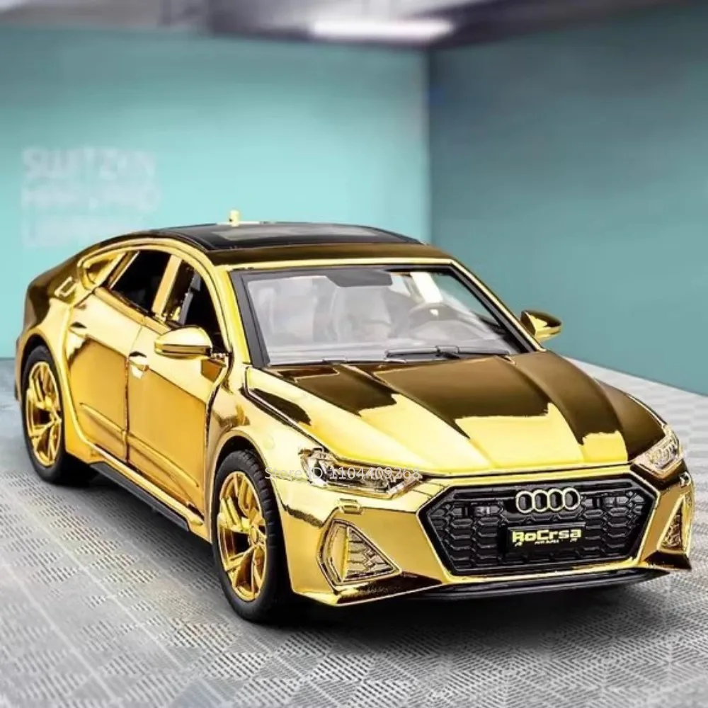 Scale 1:32 RS7 Electroplating Q8 Sports Car Model Toy Doors Opened Sound Light Track Version Vehicle Models Gifts for Kids
Scale 1:32 RS7 Electroplating Q8 Sports Car Model Toy Doors Opened Sound Light Track Version Vehicle Models Gifts for Kids