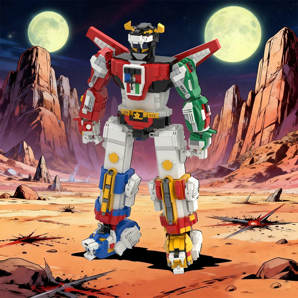 Gobricks MOC Voltroned Robot Building Blocks Anime King Of Beasts Transforming Robot Warrior Bricks DIY Assemble Toys Kids Gifts
Gobricks MOC Voltroned Robot Building Blocks Anime King Of Beasts Transforming Robot Warrior Bricks DIY Assemble Toys Kids Gifts